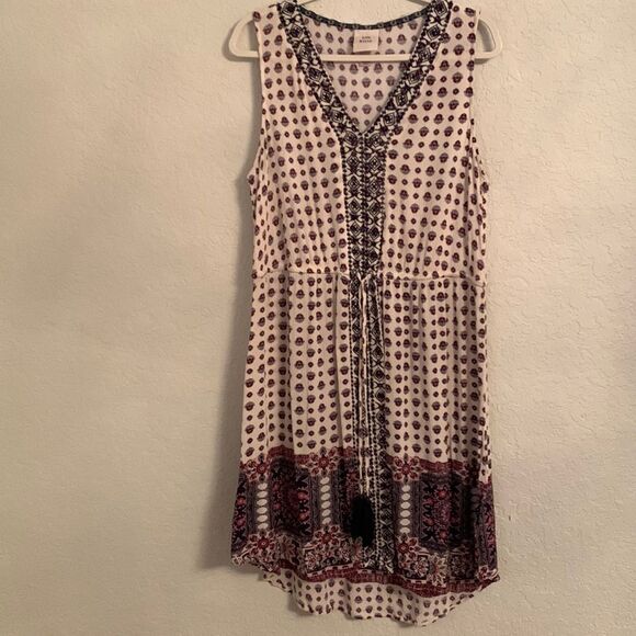Knox Rose Dresses & Skirts - Knox Rose Embroidered Tasseled Sleeveless Dress. Size XL